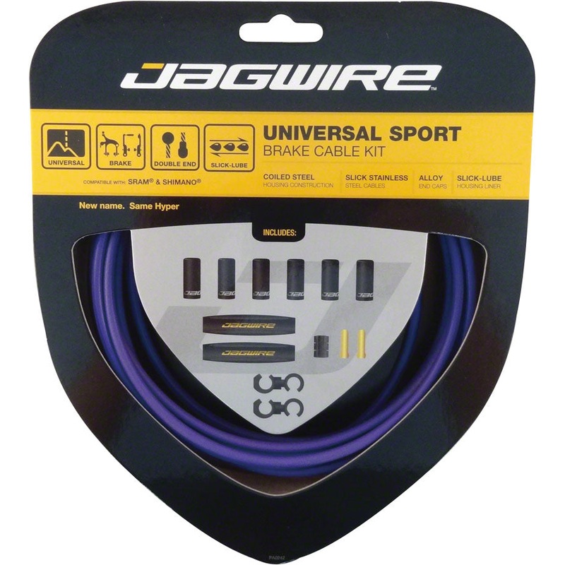 Jagwire Universal Sport Brake Cable Kit, Purple