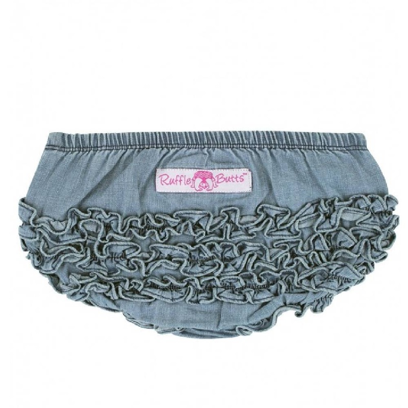 Ruffle Butts Light Wash Denim Bloomers