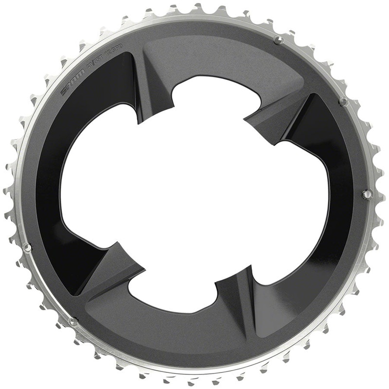 SRAM Rival 2×12-Speed Outer Chainring – 48t 107 BCD BLK For use 35t Inner