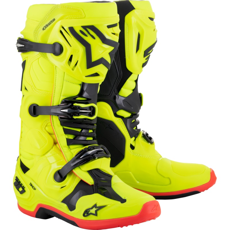 Tech 10 Boots Ylw Fluo/Blk/Red Fluo Sz 11