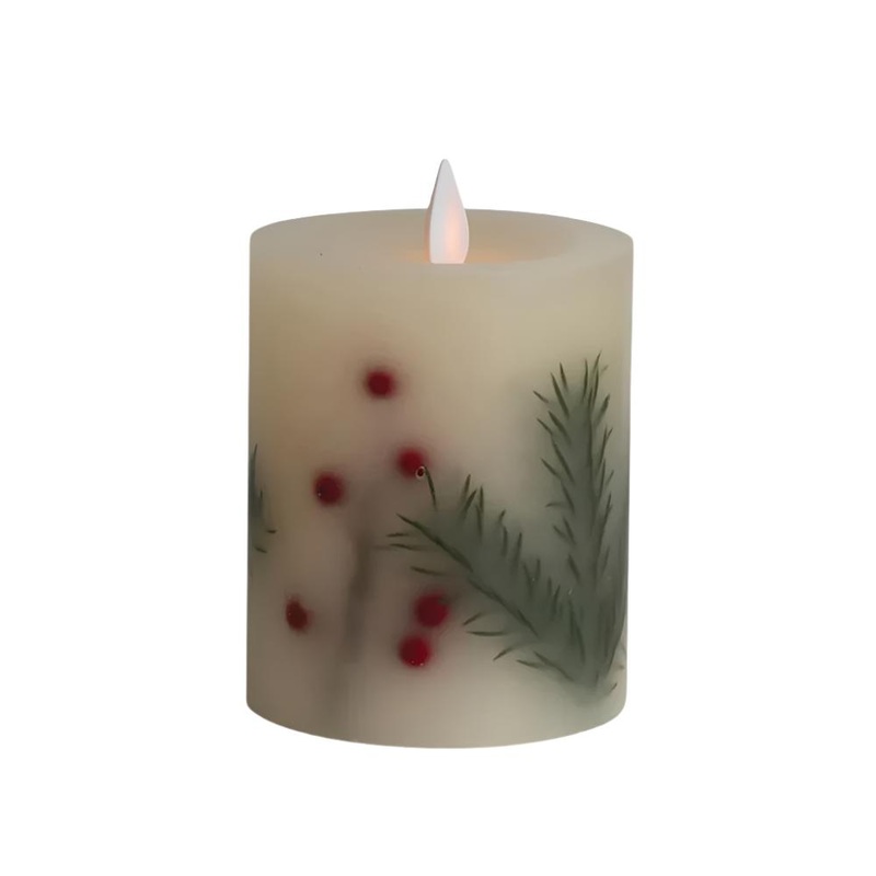 4″H Flameless LED Christmas Candle
