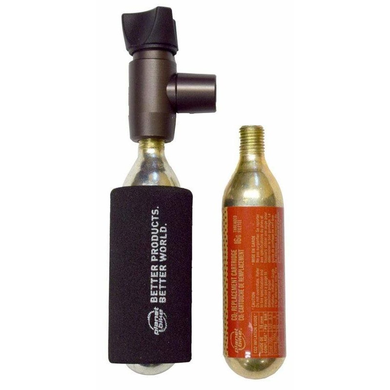 Black Zeppelin CO2 Bike Inflator w/ 2 x 16g Cartridges