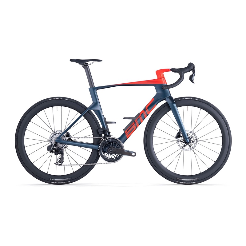 BMC Teammachine R 01 Three Bike Deep Sea / Neon Red