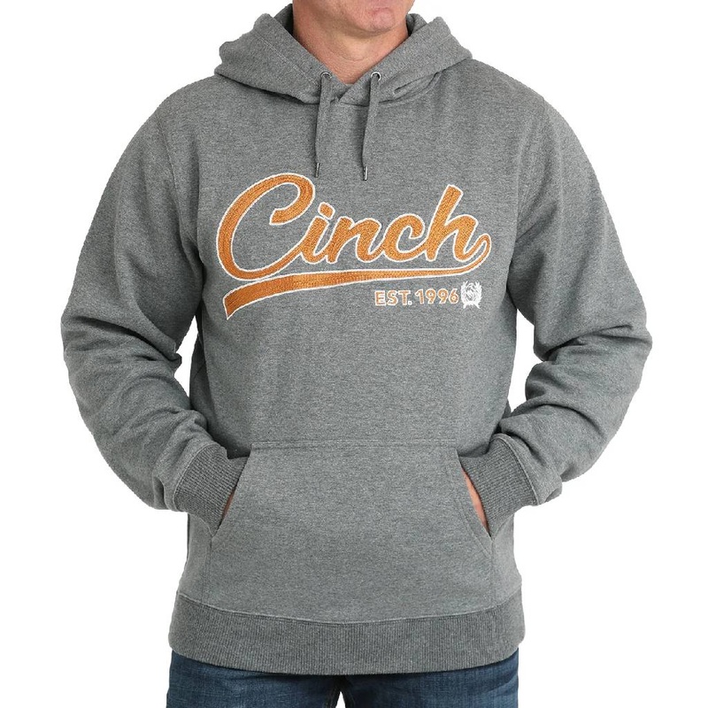 Cinch Men’s Logo Hoodie – Gray
