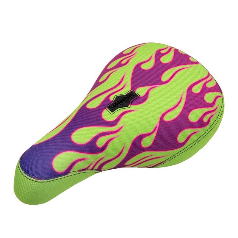 Sunday Pinstripe Flames Pivotal Seat Purple/Green