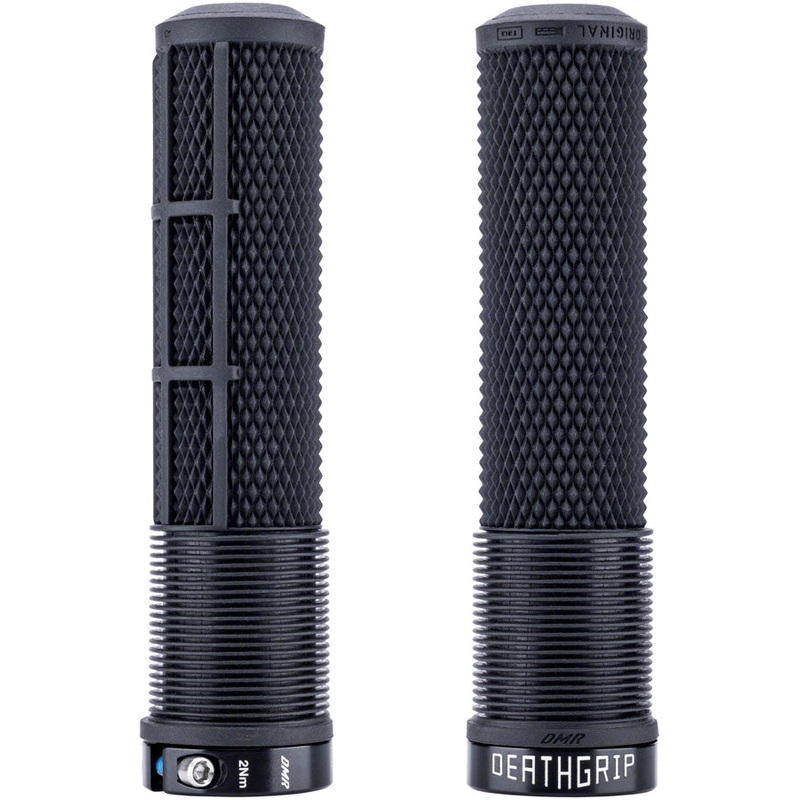 DeathGrip 2 Flangeless Grips – Thin Lock-On Black