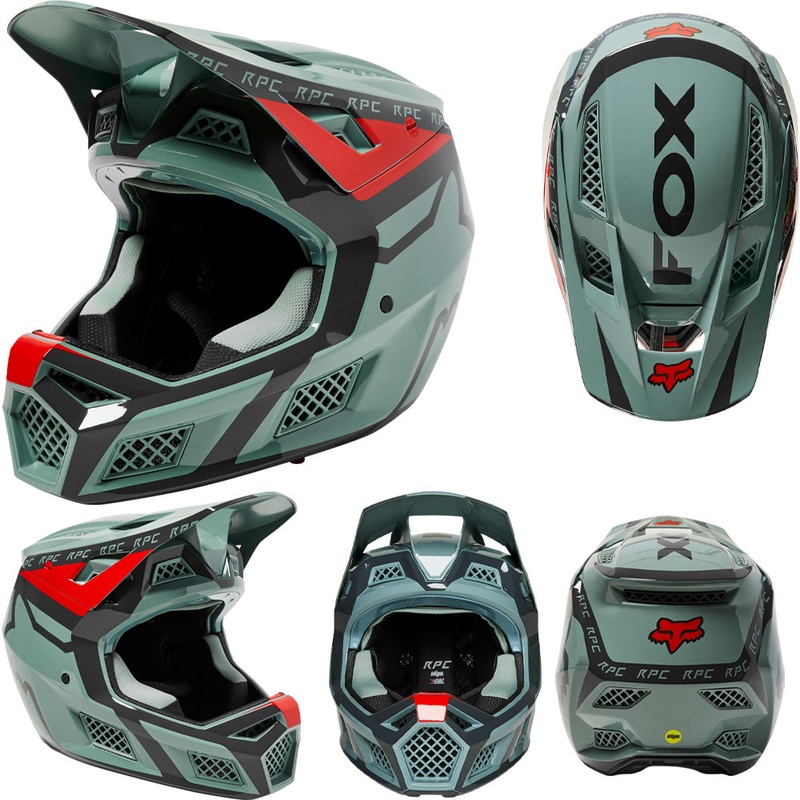 Fox Rampage Pro Carbon Helmet – L – Dvide Eucalyptus
