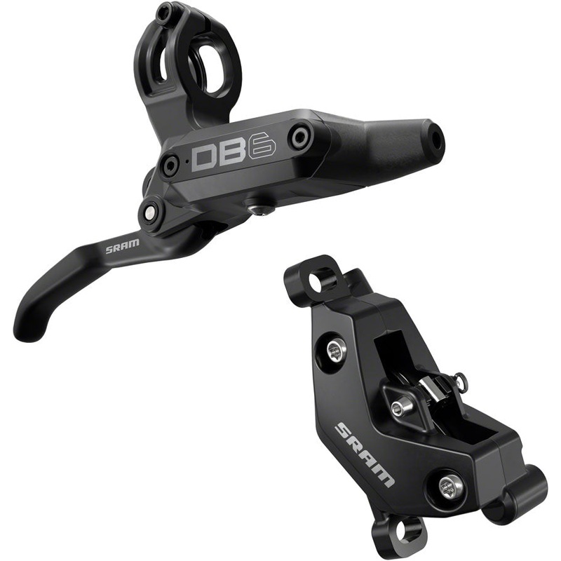 SRAM DB6 Disc Brake Lever – Right Front Rear 2000mm Hose Post Mount 4-Piston Aluminum Lever Diffusion BLK A1