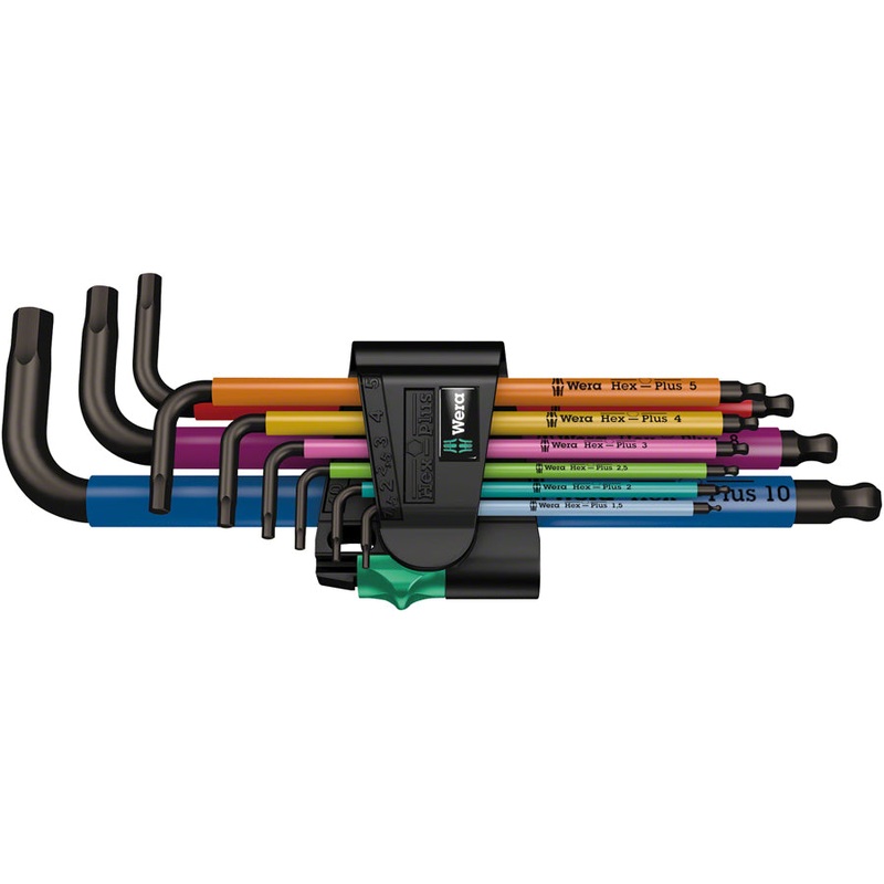 Wera 950/9 Hex-Plus SB L-Key Hex Wrench Set – Metric, Multicolor