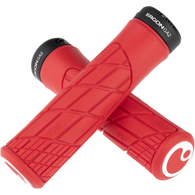 Ergon GA2 Fat Grips – Risky Red, Lock-On