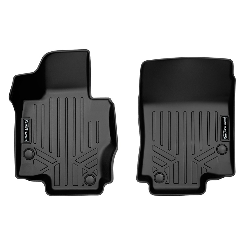 SMARTLINER Custom Fit Floor Liners For 2020-2024 Mercedes-Benz GLS-Class 7 Passenger With 2nd Row Bucket Seats Black