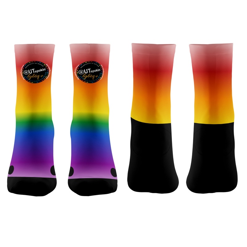 Outspokin LGBTQ 2024 SUBLIMATED SOCK