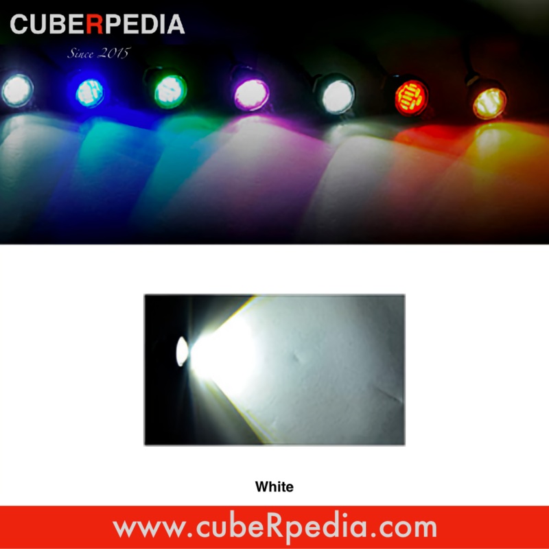12V 23mm Eagle Eye LED Light – White