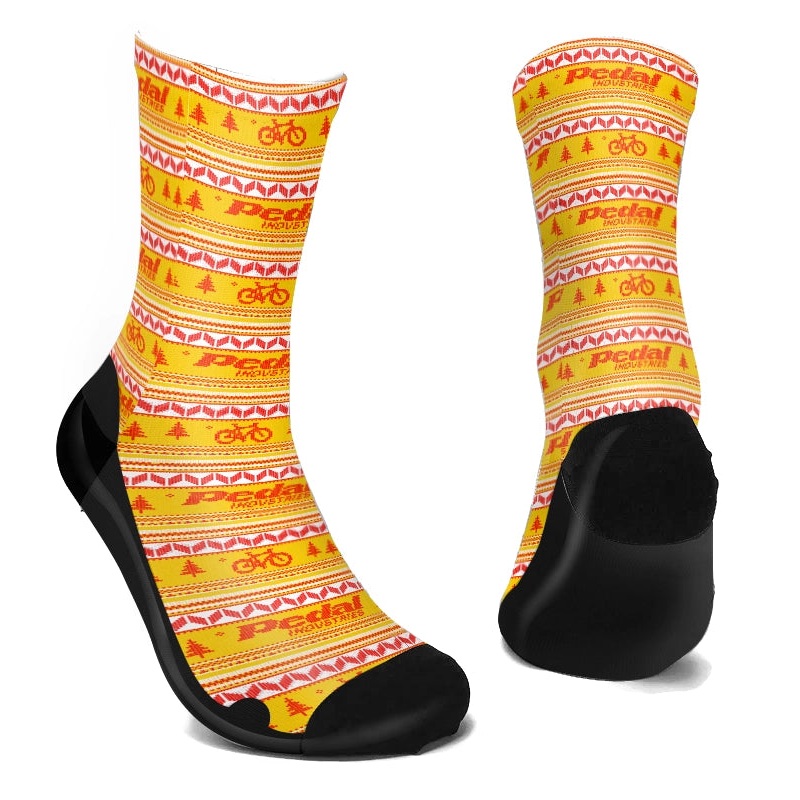 Ugly Sweater SUBLIMATED SOCK YELLOW