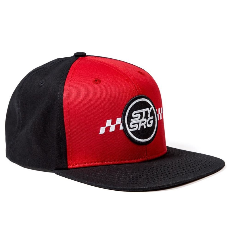 Stay Strong Icon Check Snapback Cap – Black/Maroon