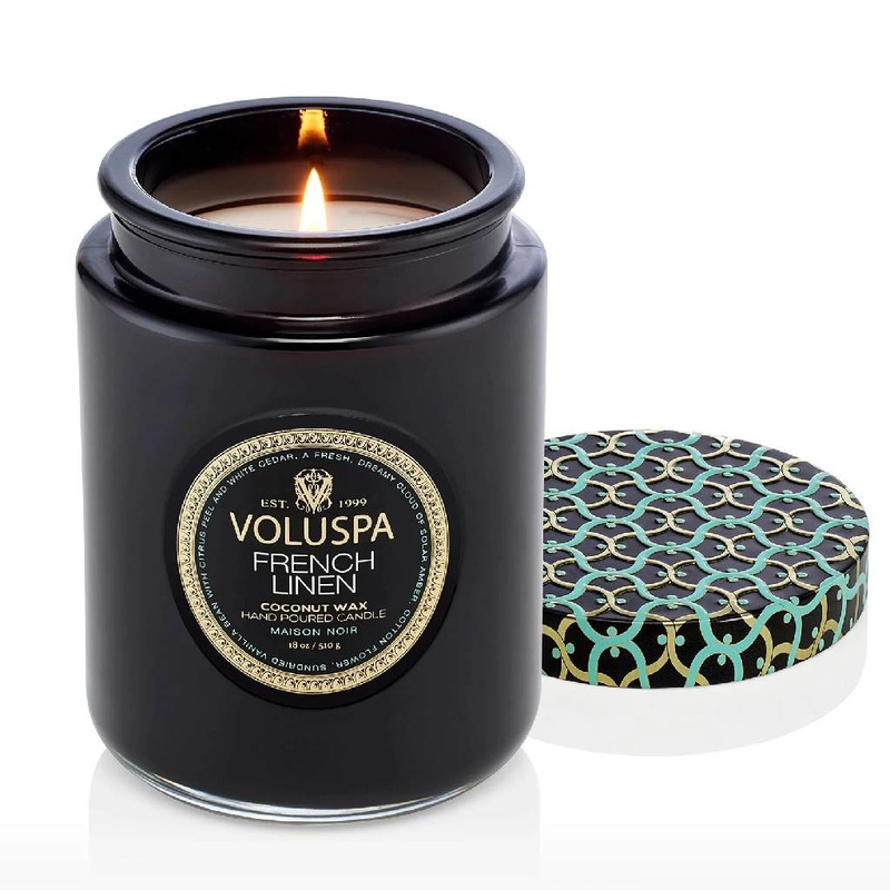 Voluspa French Linen Large Jar Candle