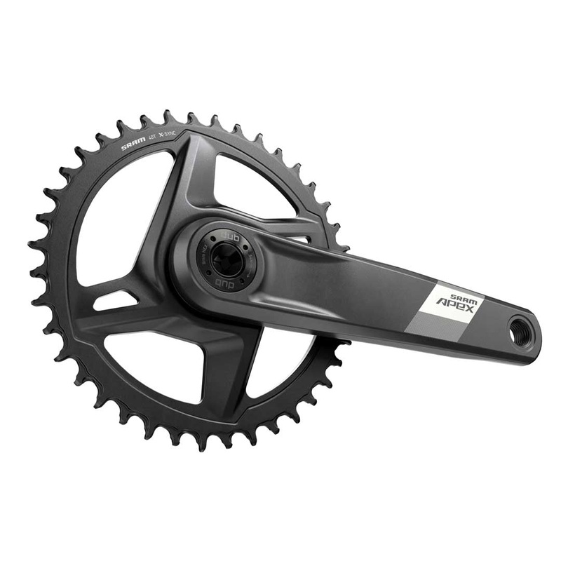 SRAM Apex 1x D1 DUB Wide Crankset – 68-73mm and BB86-92 – 28.99mm DUB – SRAM Direct Mount – 170mm – Black – 40T