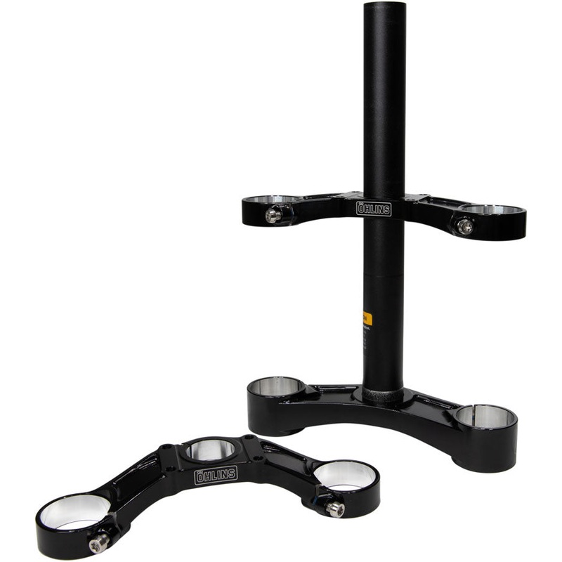 Ohlins DH38 Suspension Fork Crownset – 54mm Offset, Flat and Riser Upper Crowns, Includes Fork Bumpers