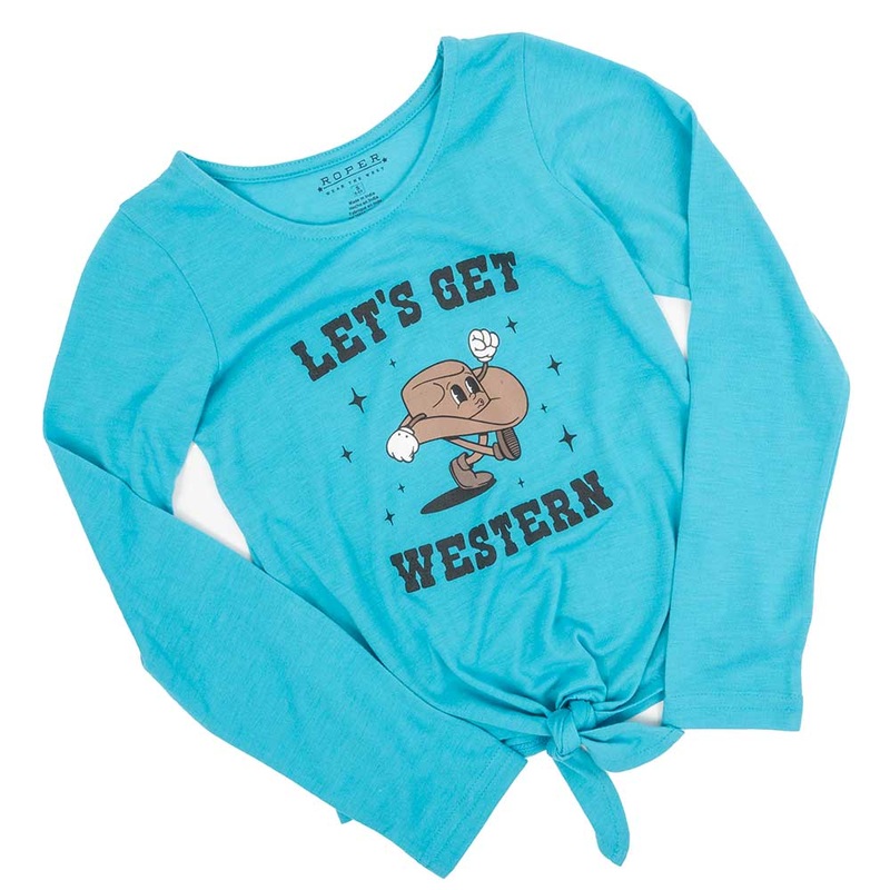 Roper Girl’s Embroidery Printed Top