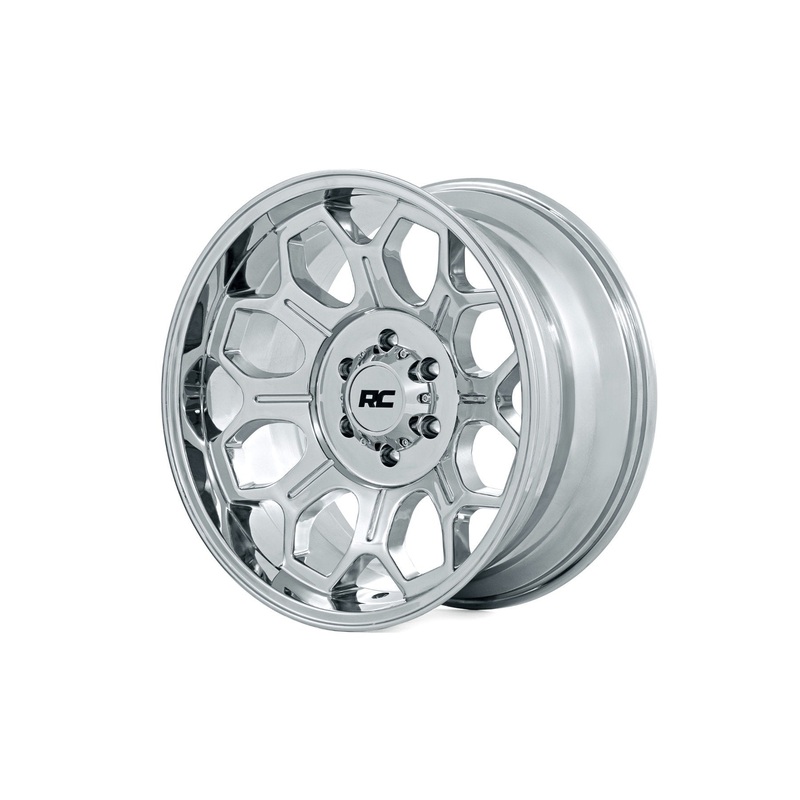 Rough Country | Rough Country 77 Series Wheel | One-Piece |Chrome | 22×12 | 8×6.5 | -44mm | 77224410