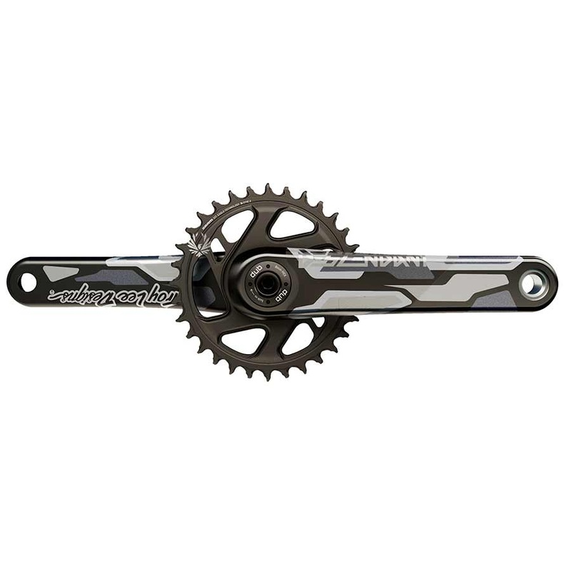 TruVativ Descendant Troy Lee Designs CoLab Carbon Crankset – 165mm, 12-Speed, 32t, Direct Mount, DUB Spindle Interface, Black
