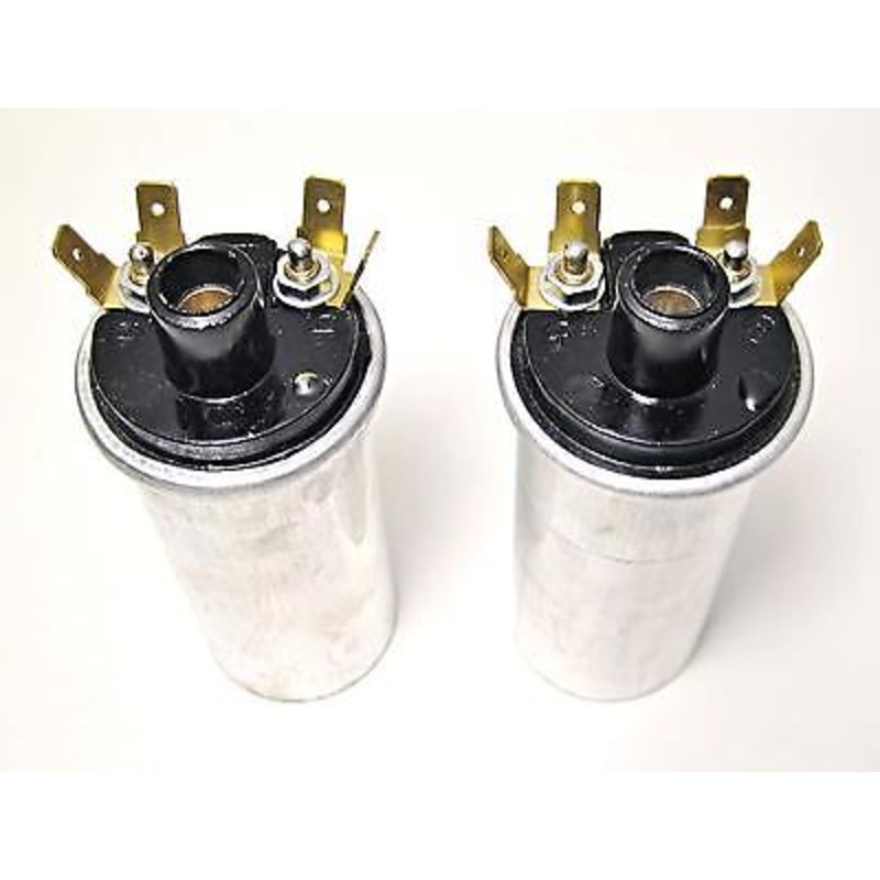 12 volt coils Triumph Norton BSA ignition coil set 12v 40mm OD Lucas copy 45276 *