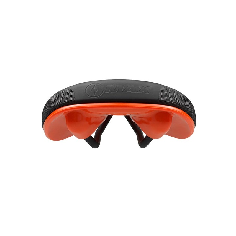 Bel-Air V3 Max Saddle Lux-Alloy Rails Black/Orange