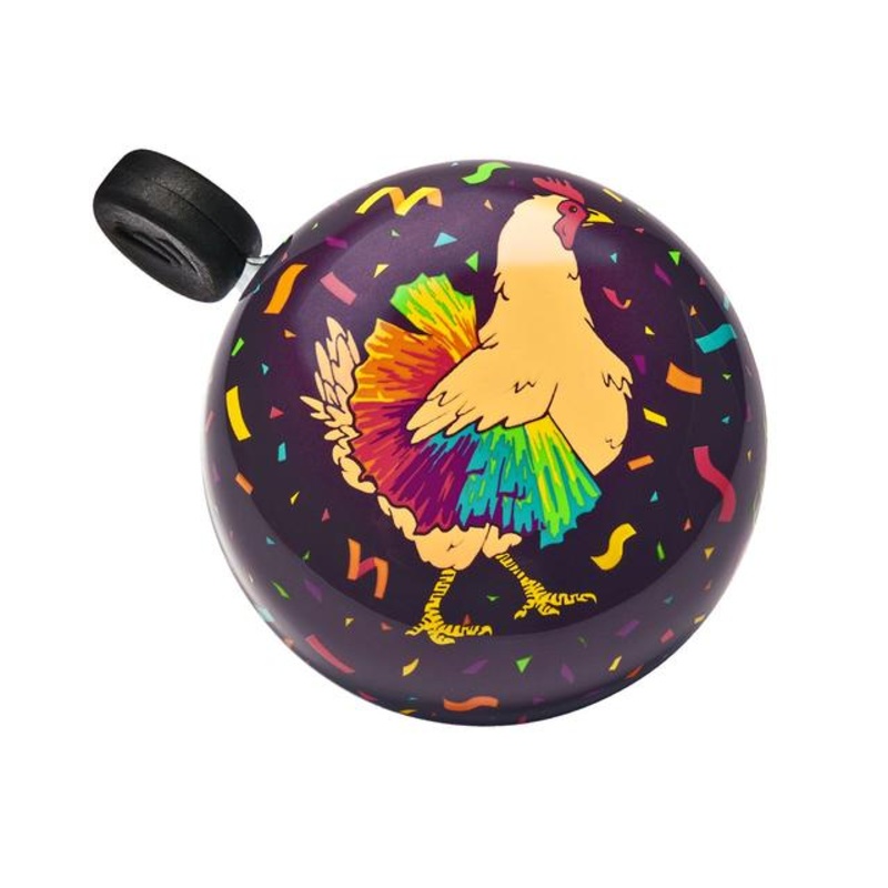 Chicken Dance Domed Ringer Bike Bell Dark Purple