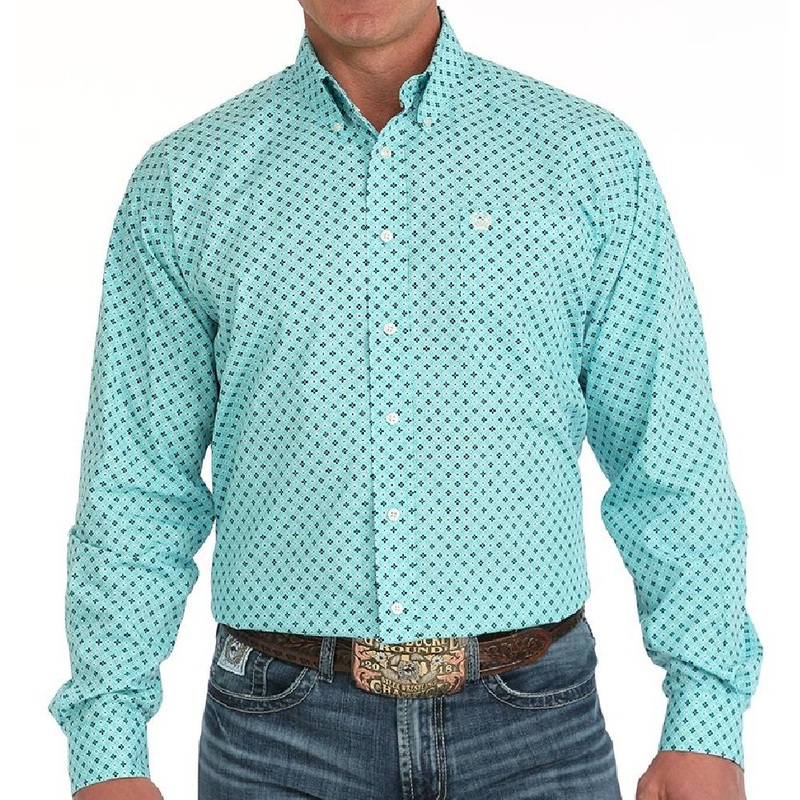 Cinch Men’s Geo Print Button Down Western Shirt