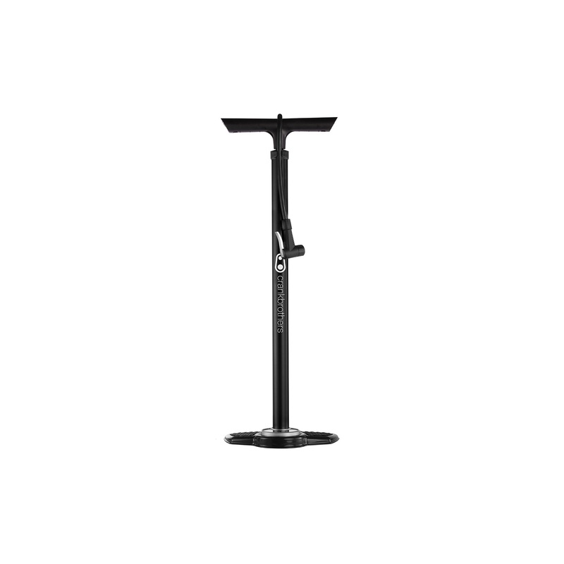 Crank Brothers Sapphire Black Midnight Edition Floor Pump Black