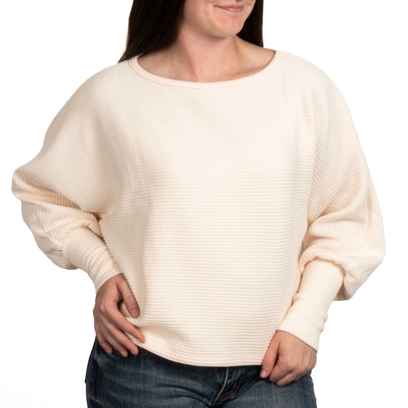 Dylan Andie Dolman Knit Top – Ivory