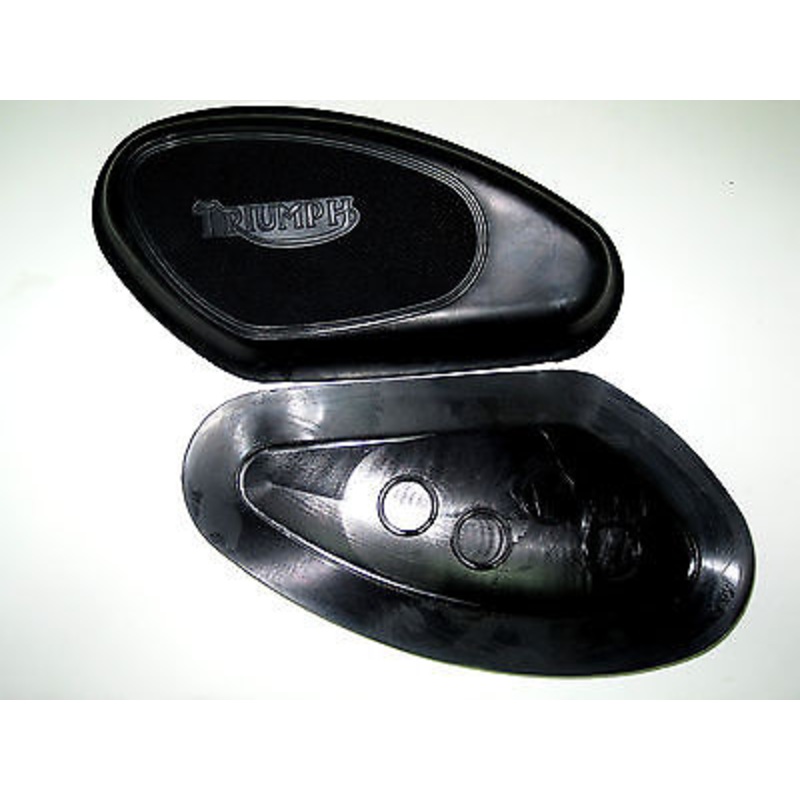 TRIUMPH tank rubber knee pads UK Made 82-1605/6 kneepads 82-1606 82-1605