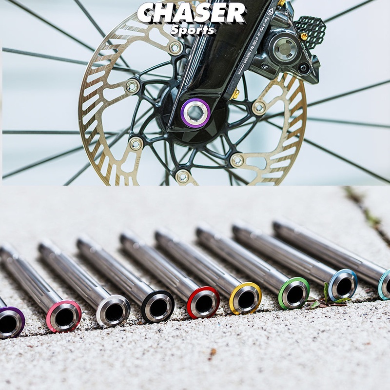 Chaser Ultralight Titanium Thru Axle Set for GIANT TCR & Propel | TC11 Titanium | 116mm/161mm | 37g Per Pair