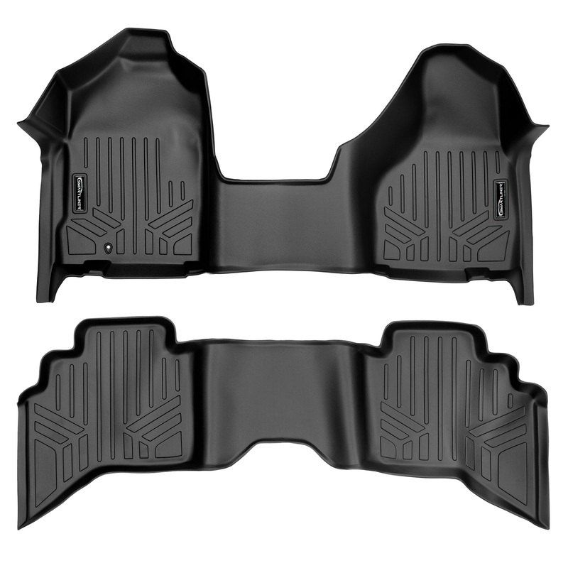 SMARTLINER Custom Fit Floor Liners For 2002-2008 Ram 1500 / 2003-2009 Ram 2500/3500 Quad Cab Black