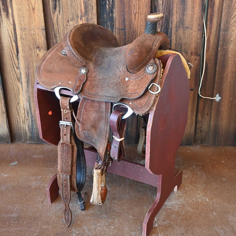 12″ USED PATRICK SMITH TEAM ROPING SADDLE
