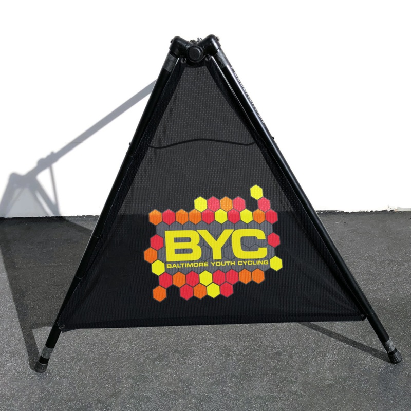 Baltimore Youth Cycling 2022 Bike Rack Banners (Set of 2 Mesh Banners)