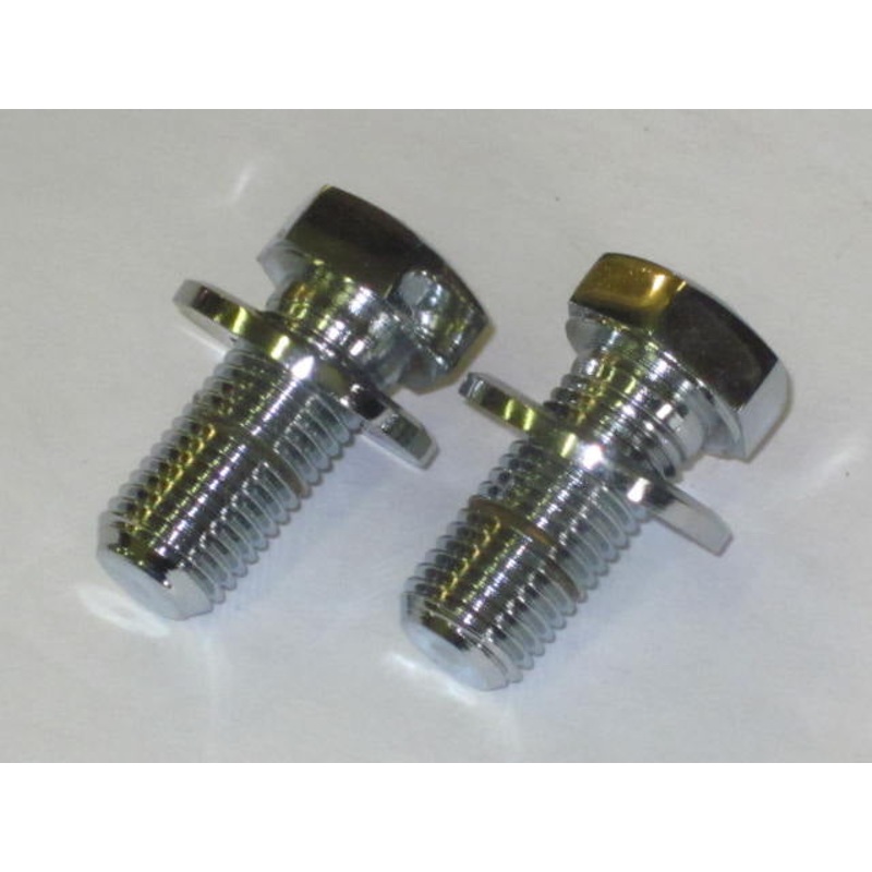 Headlight bolts pair chrome CEI 5/16 x 26 TPI Triumph 112201 500 650 bolt set