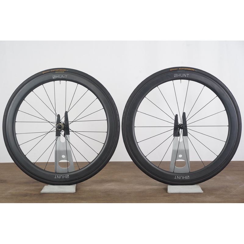 Hunt 50 Carbon Tubeless Clincher Rim Brake Wheelset Campagnolo 11 Speed