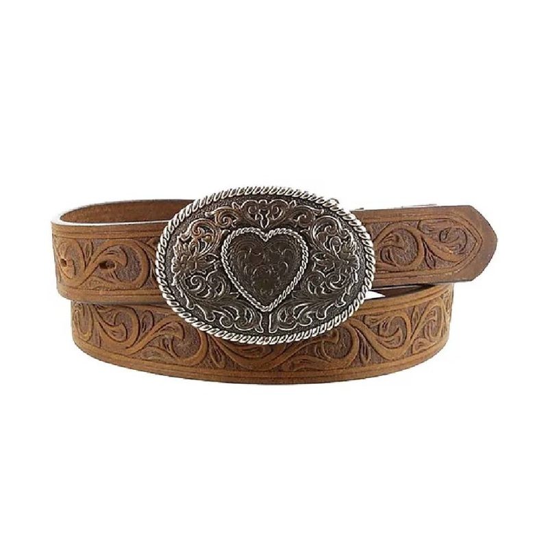 Justin Tooled Leather Belt