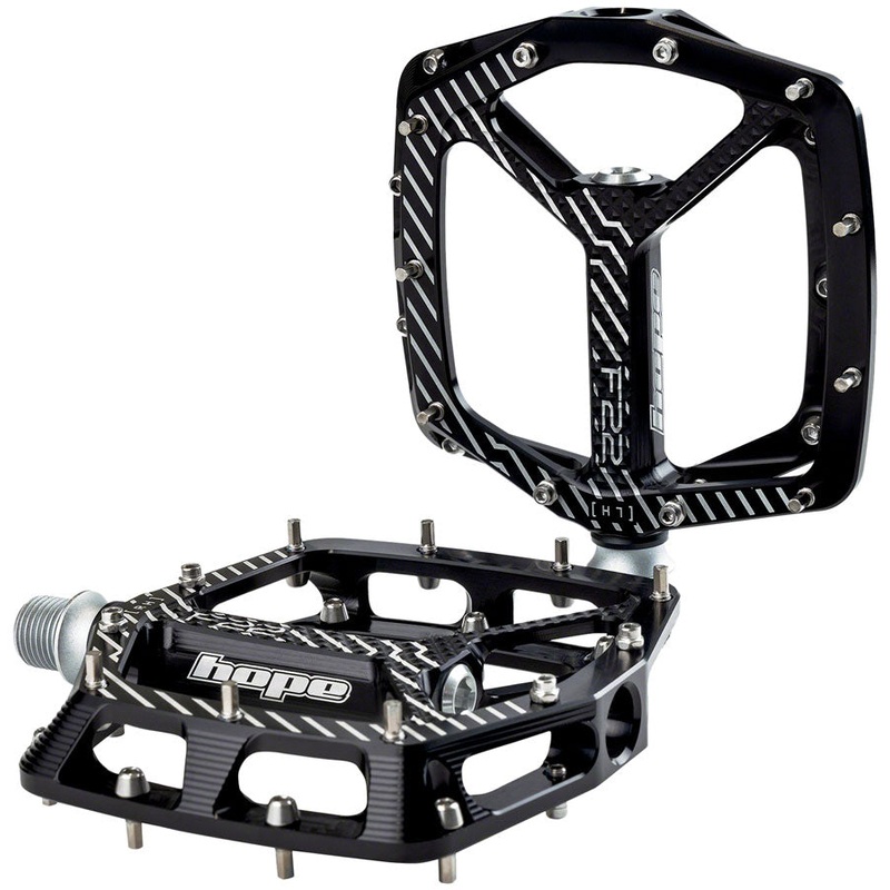Hope F22 Pedals – Platform, Aluminum, 9/16″, Black