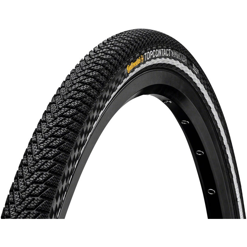 Top Contact Winter II Premium Tire – 700 x 42 Clincher Folding BLK/Reflex Vectran Breaker E50