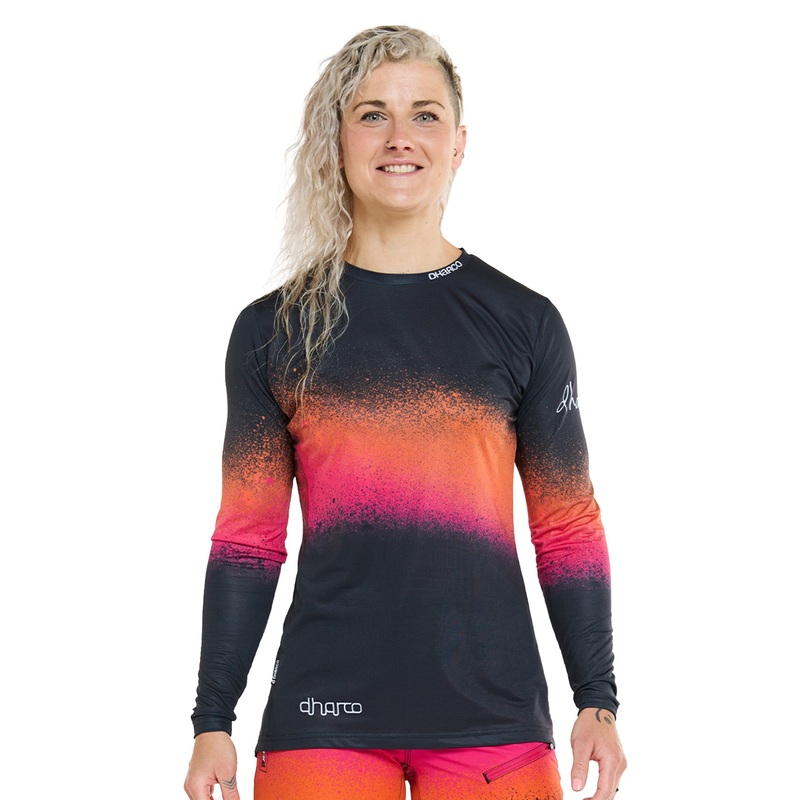 DHaRCO Women’s Long Sleeve Race Jersey – Women’s S – Black Snake