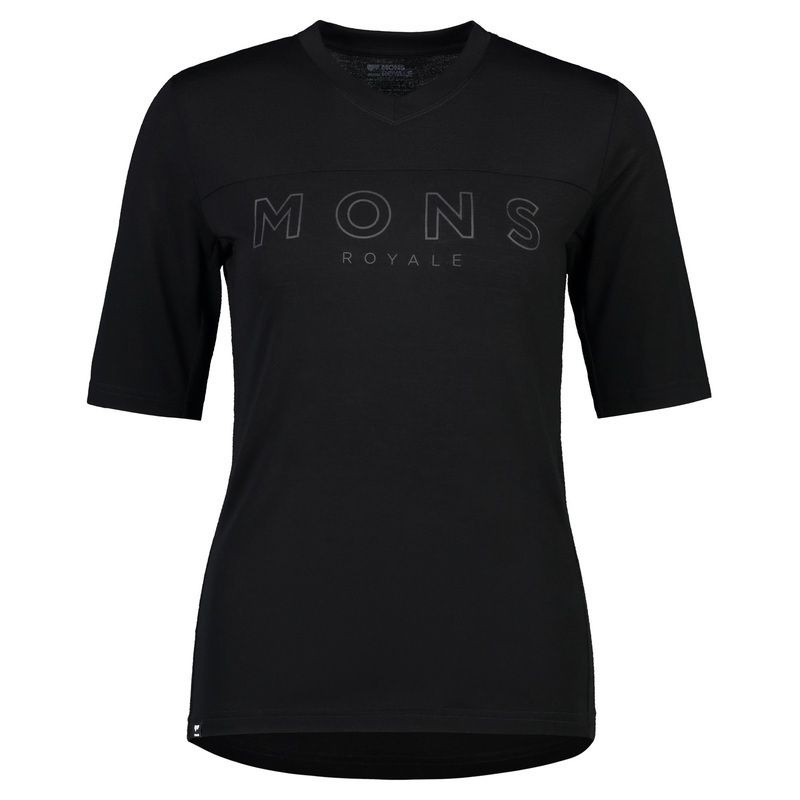 Mons Royale Redwood Enduro VT Short Sleeve Women’s Jersey – Women’s M – Black