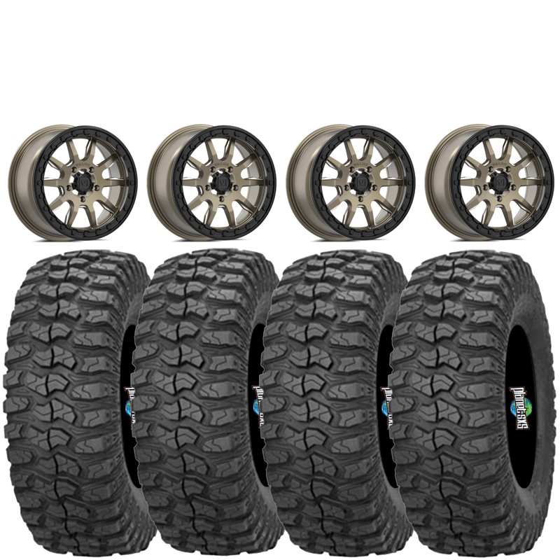 Valor Offroad V15 Satin Bronze 5/4.5 6+1 mounted on Sedona Rock a Billy tires