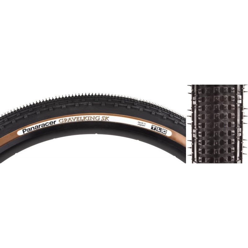 GravelKing SK Tire – 700 x 40 Tubeless Folding Black/Brown
