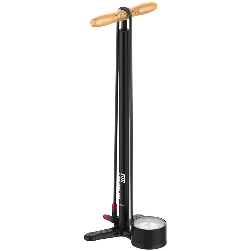 Lezyne Steel Floor Drive Floor Pump with 3.5″ Gauge ABS Pro Head Flat Black