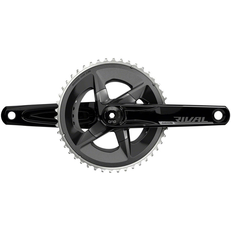 SRAM Rival AXS Crankset – 175mm 12-Speed 46/33t 107 BCD DUB Spindle Interface BLK D1