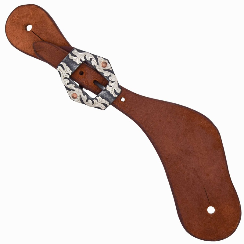 Teskey’s Ladies Contoured Spur Straps w/Hex Buckle