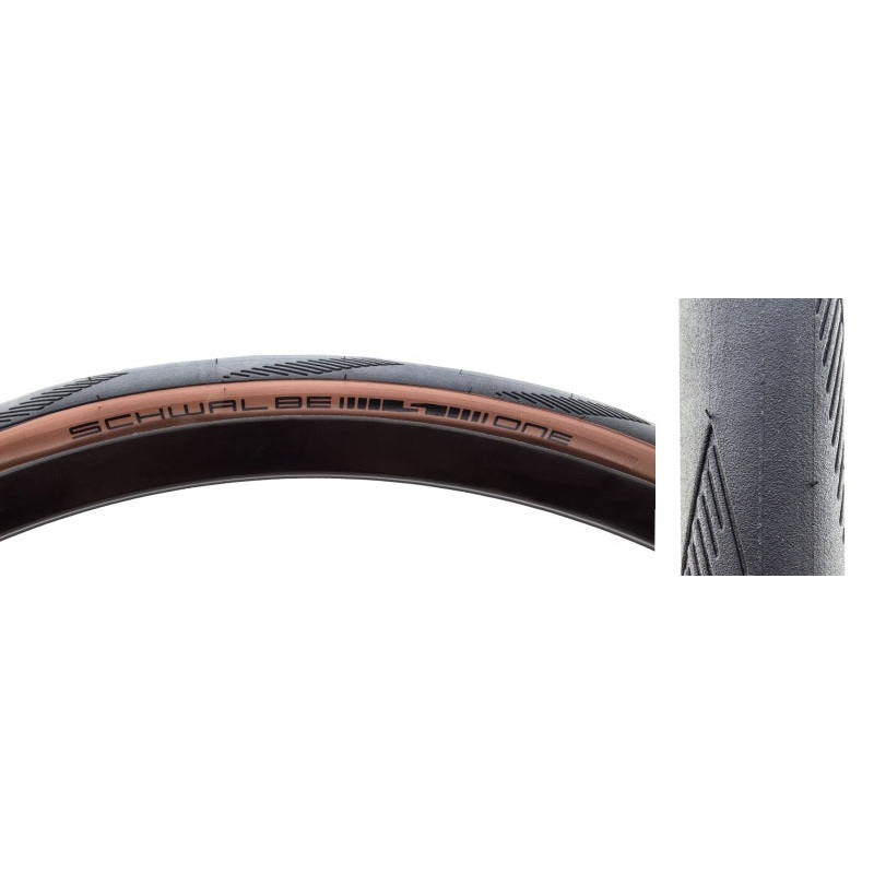One Tire – 700 x 28 Tubeless Folding Bronze Performance Line RaceGuard Addix E-25