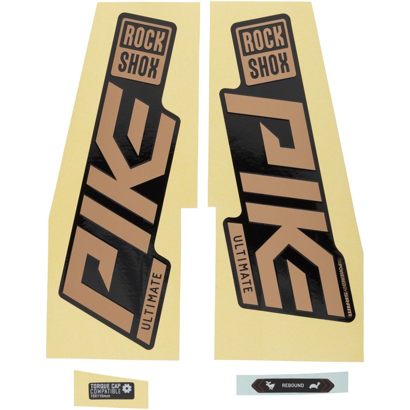 Rockshox Fork Decal Kit – Pike Ultimate, 27.5″/29″, Matte Copper Foil/High Gloss Black